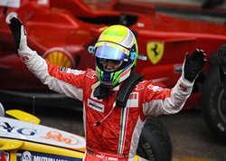 Felipe Massa comemora vitória no GP Brasil de Fórmula 1 em Interlagos